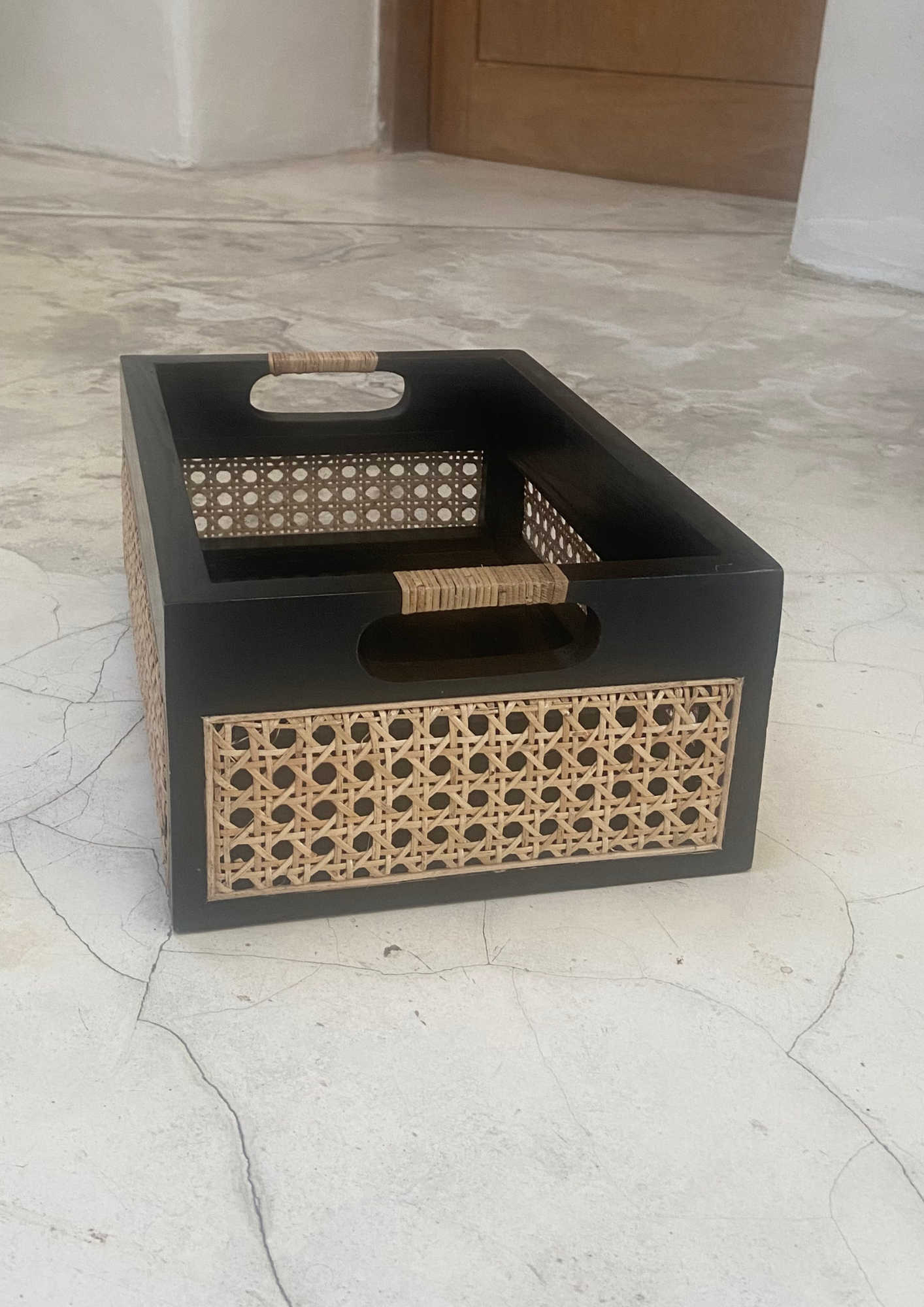 Webbing opbergdoos zwart