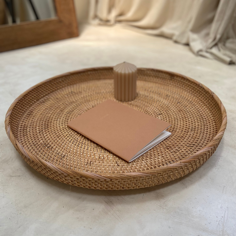 Rotan dienblad 50 cm naturel