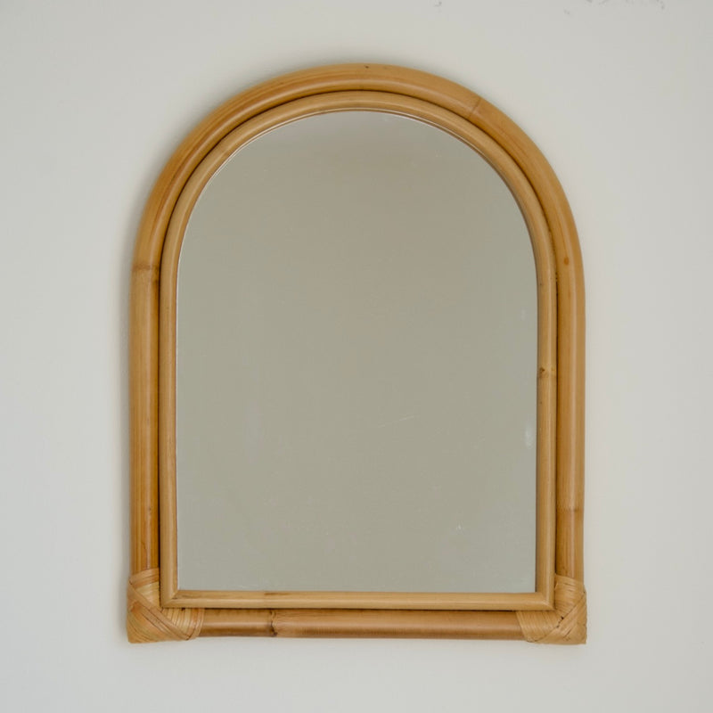 Rotan Boogspiegel 30x45 cm