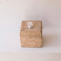 Rotan tissuebox white wash