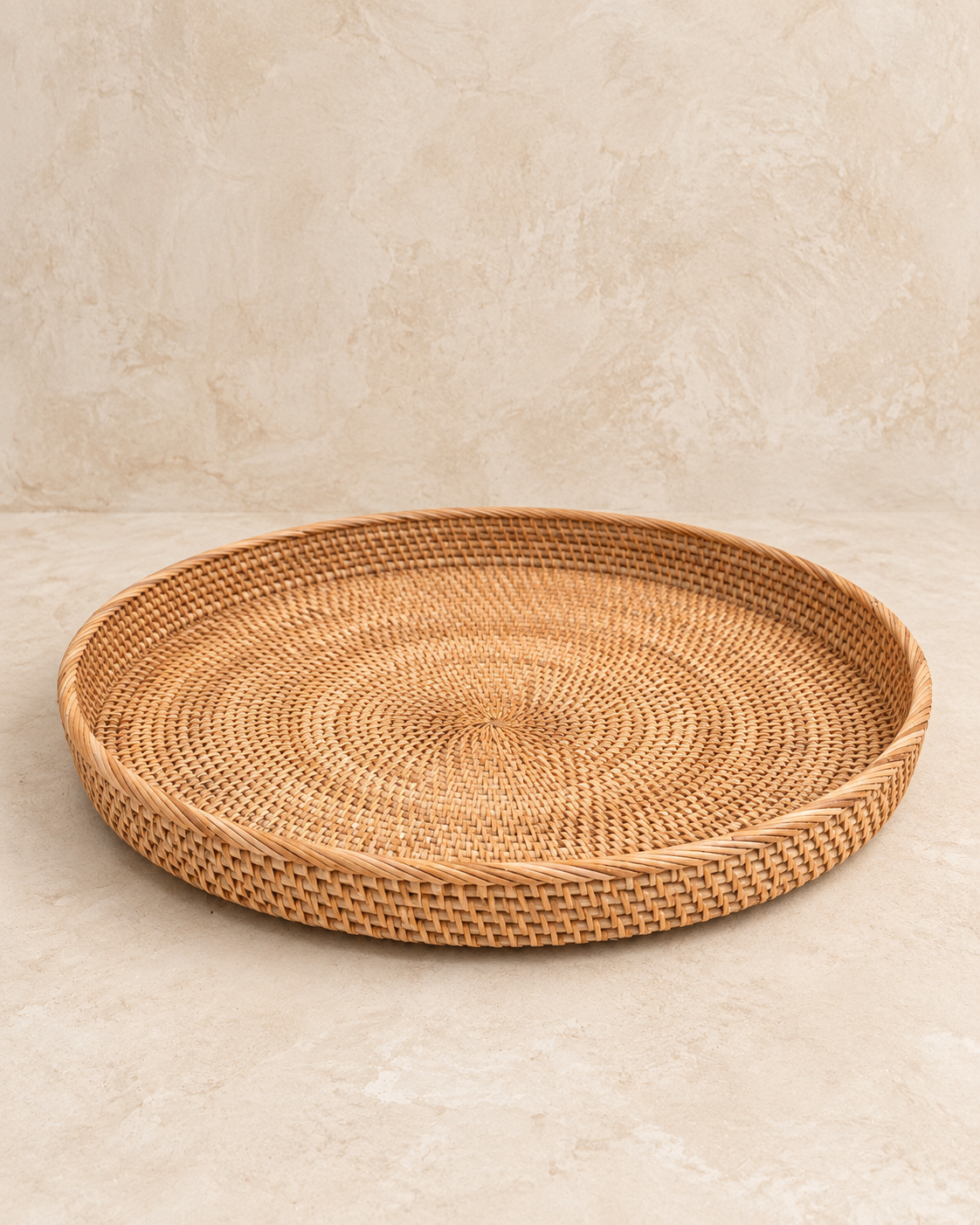 Rotan dienblad 50 cm naturel