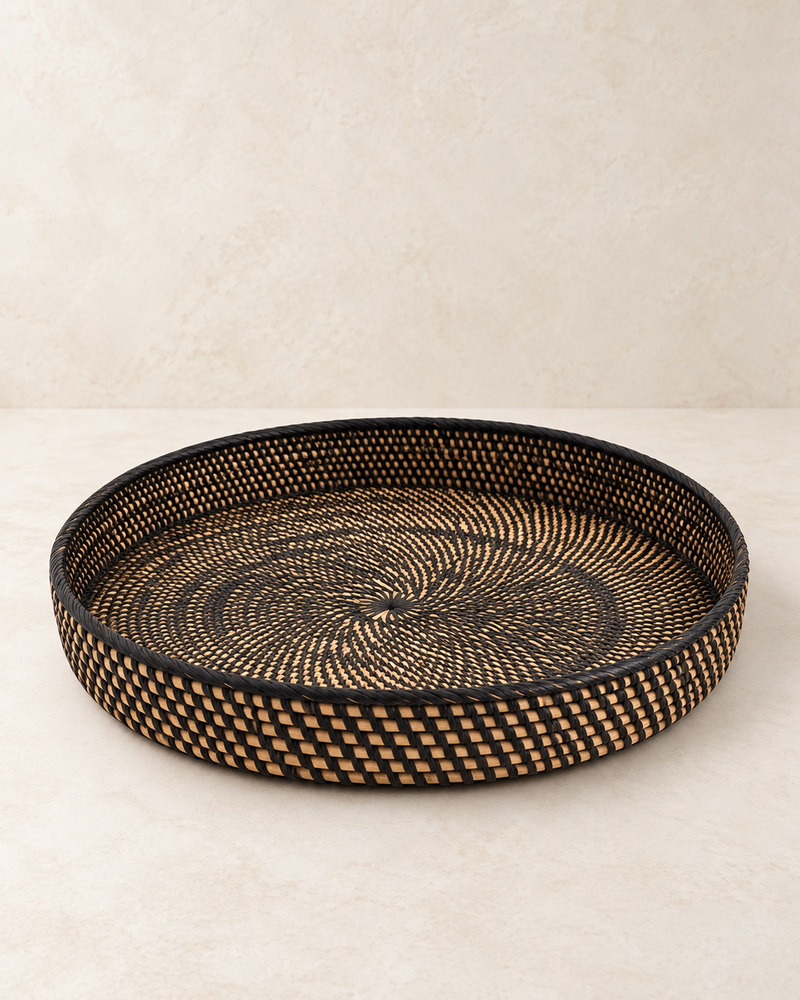 Rotan dienblad 50 cm mix