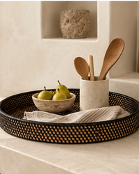 Rotan dienblad 50 cm mix