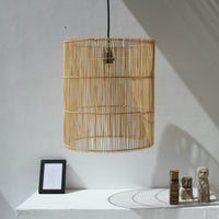 Rotan tube lamp large - 45 cm