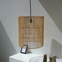 Rotan tube lamp large - 45 cm