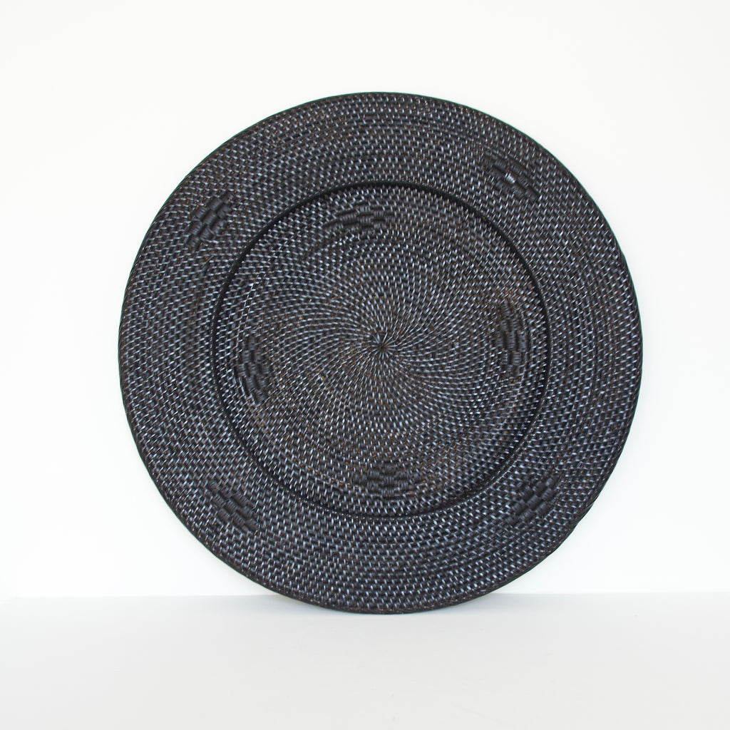 Rotan Wandschaal zwart set van 2 – Yuki Homeware