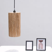 Raffia tube lamp medium